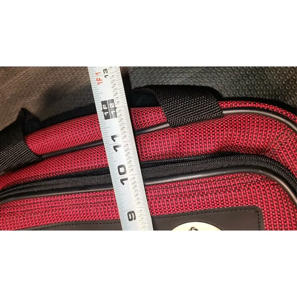 Samsonite Red Carry On Bag Travel Overnight Tote Weekender Luggage 17x11 Duffle